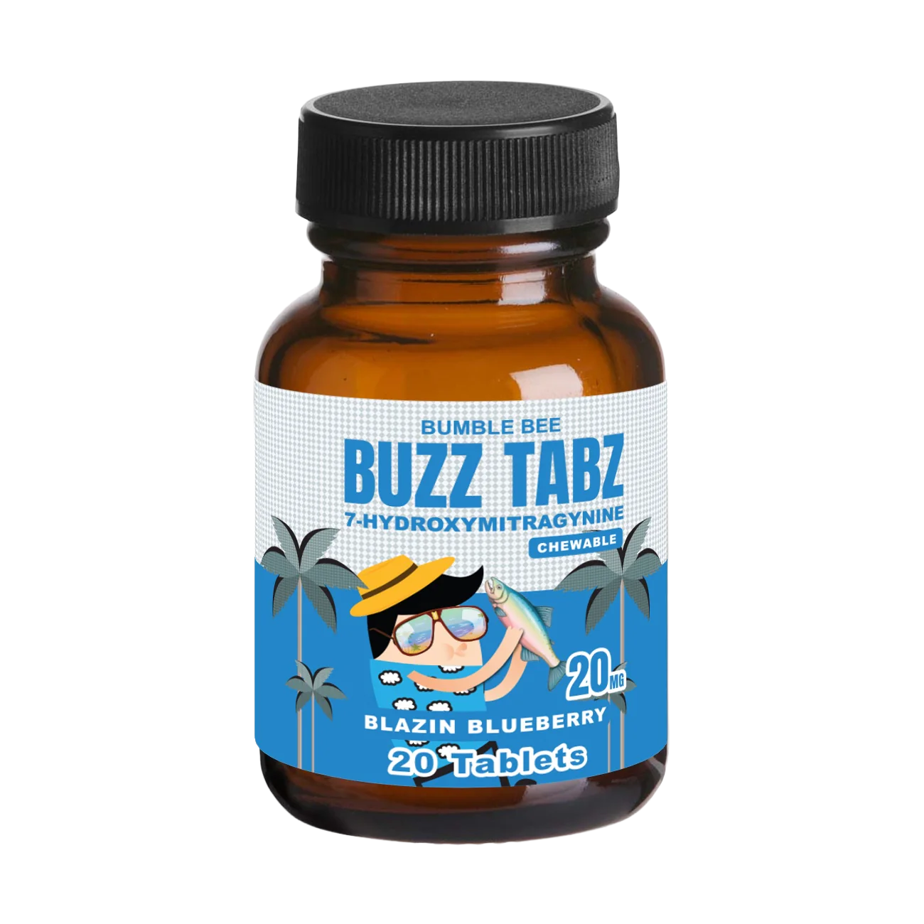 Bumblebee Buzz Tabz 7-OH 20mg 20 Count - Blazin Blueberry