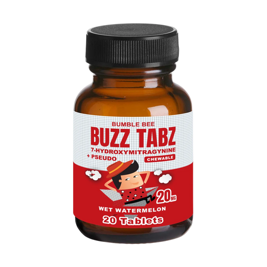 Bumblebee Buzz Tabz 7-OH+Pseudo 20mg 20 Count - Wet Watermelon