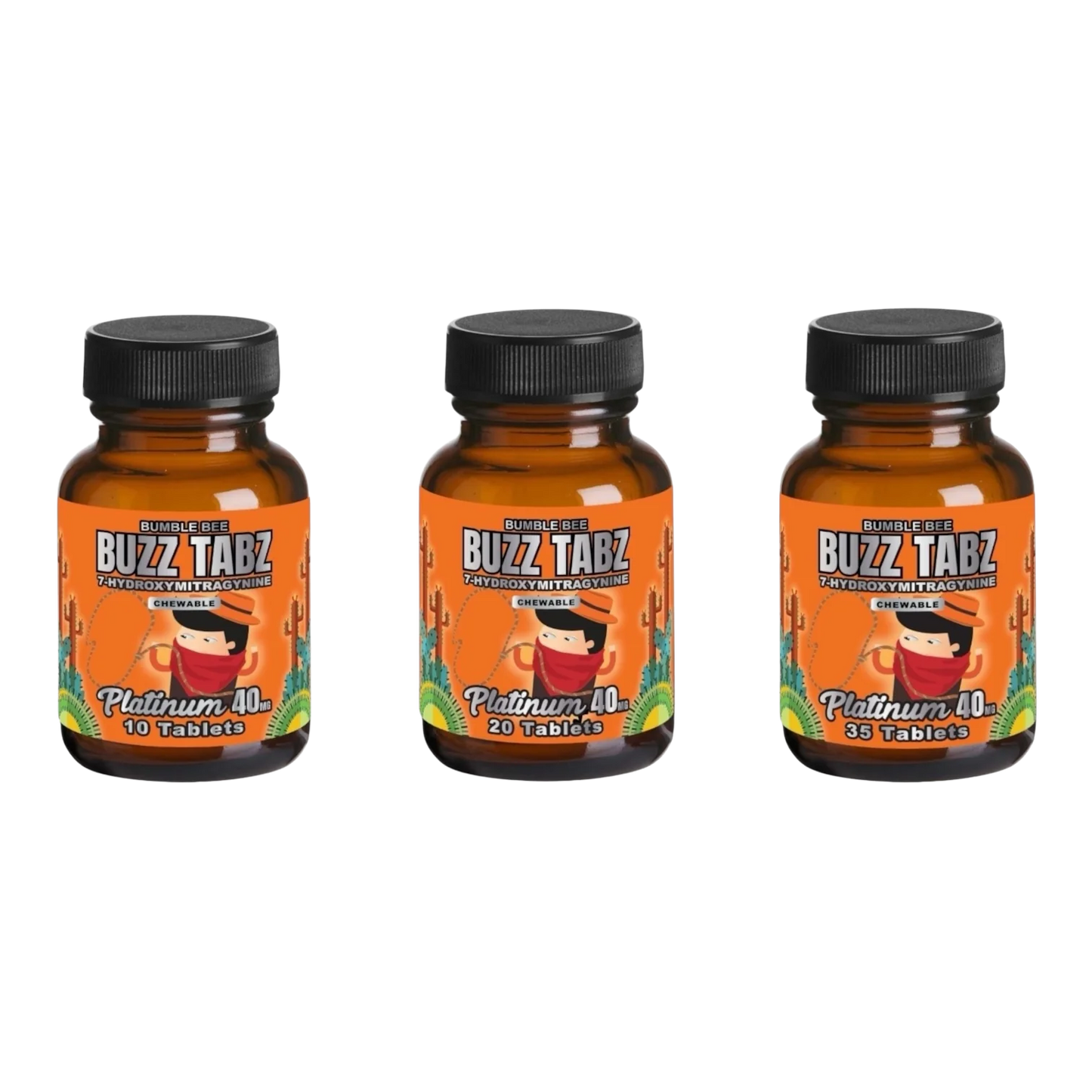 Bumblebee Buzz Tabz Platinum 40mg