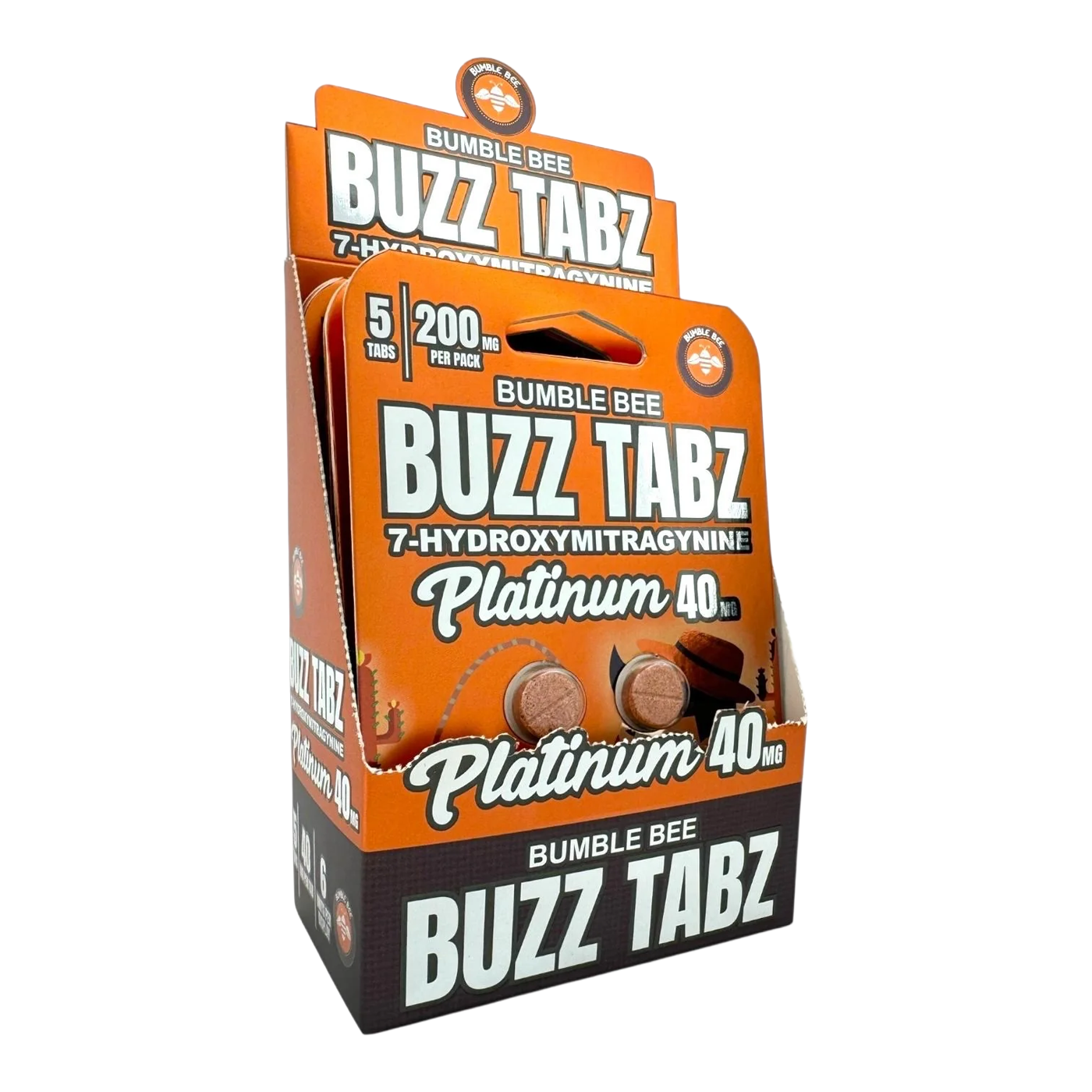 Bumble Bee Buzz Tabz Platinum 40mg: Premium Cherry Chewables