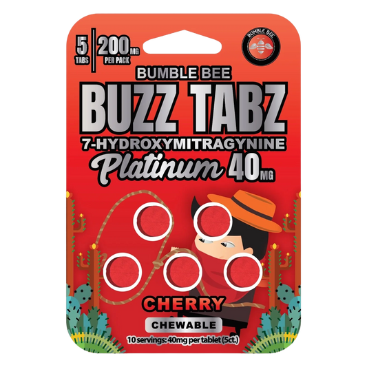 Bumble Bee Buzz Tabz Platinum 40mg: Premium Cherry Chewables