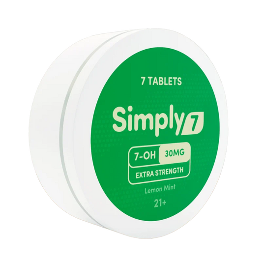 Simply 7 Lemon Mint - Extra Strength 7-OH 30MG Tablets: Potent 7-Count Tin