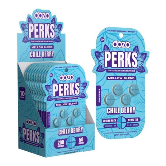 Dozo Perks - Maximum Strength 7-Hydroxymitragynine Tablets: Chill Berry Mellow Blend