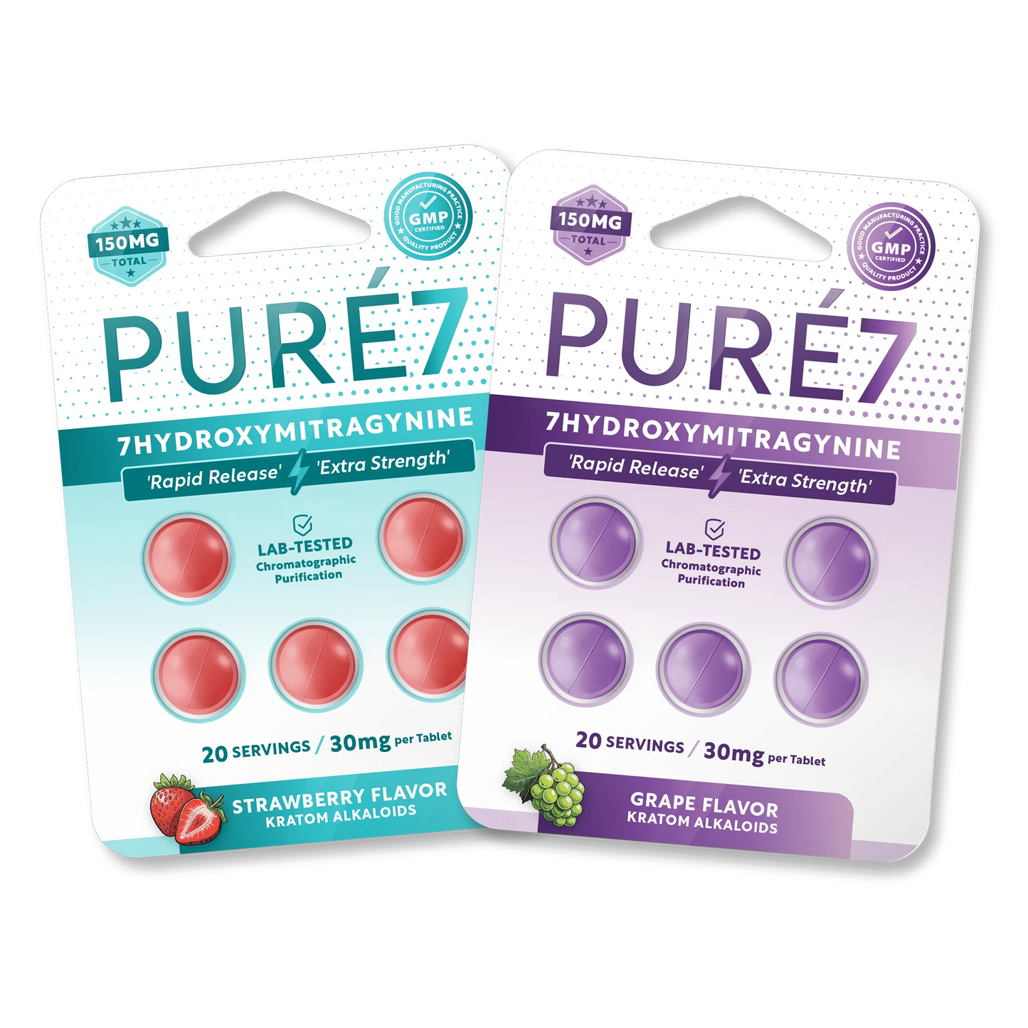 PURE 7 - Rapid Release 7-Hydroxymitragynine 30mg Tablets