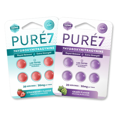 PURE 7 - Rapid Release 7-Hydroxymitragynine 30mg Tablets