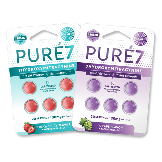 PURE 7 - Rapid Release 7-Hydroxymitragynine 30mg Tablets