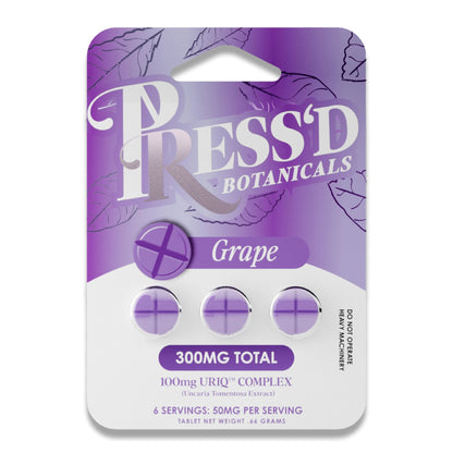 Press'd Botanicals Uriq Complex Tablet 100mg/3ct/10pk - Grape