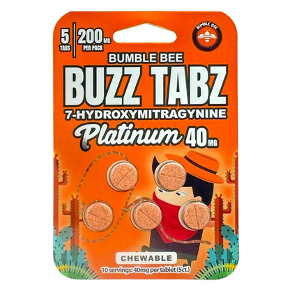 Bumble Bee Buzz Tabz Platinum 40mg: Premium Cherry Chewables