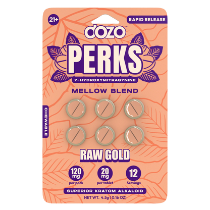 Dozo Perks Rapid Release Mellow & Party Blend 120mg - 6 Count
