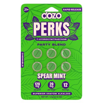 Dozo Perks Rapid Release Mellow & Party Blend 120mg - 6 Count