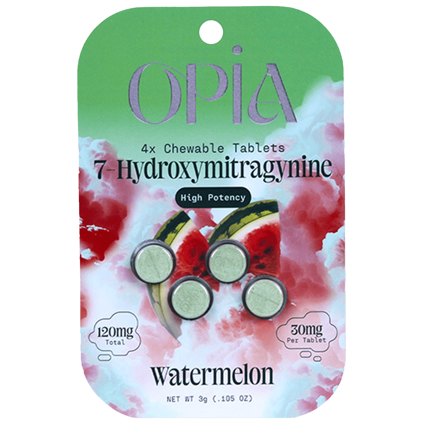 Opia High Potency 7-Hydroxymitragynine 30mg Chewable Tablets
