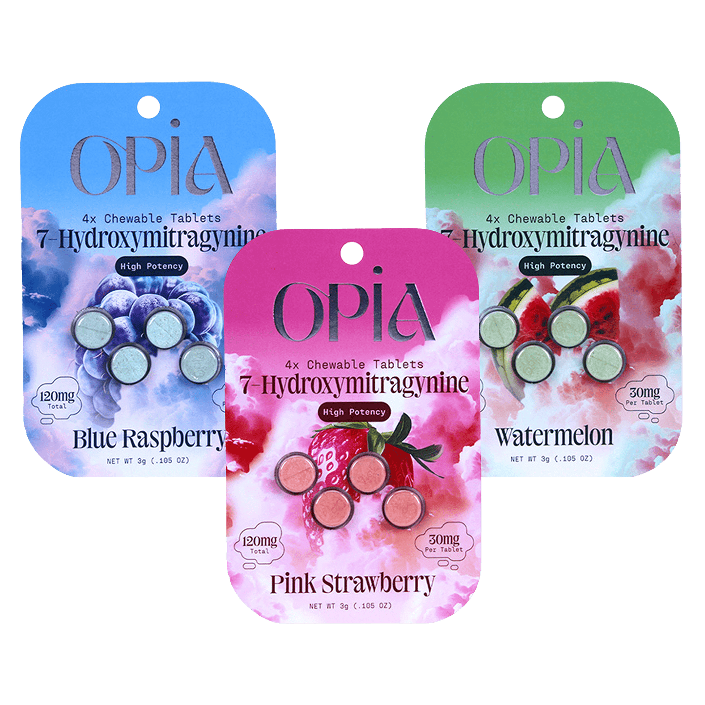 Opia High Potency 7-Hydroxymitragynine 30mg Chewable Tablets