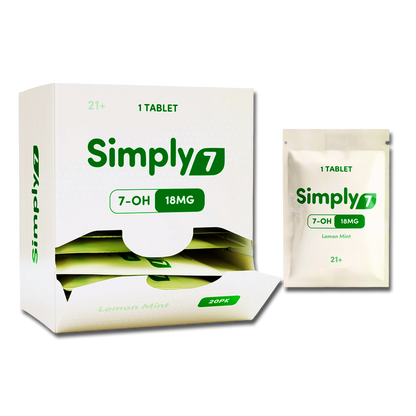 Simply 7 7-Hydroxymitragynine 18mg Lemon Mint Tablets